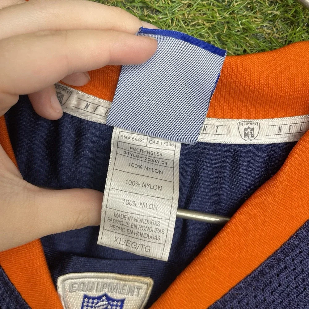 Vintage Denver Broncos Jersey Mens XL Mike Anderson #38 NFL Football Blue Sports